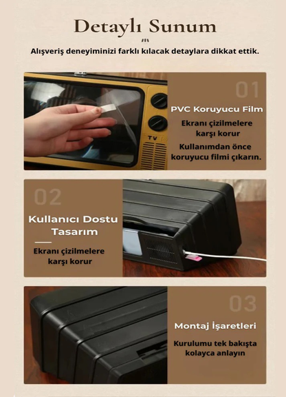 📺 Livor Haus Taşınabilir Ekran Büyüteç 📺